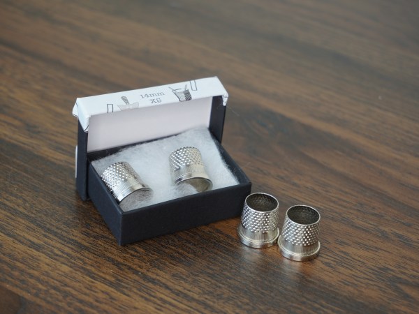 C.S.Osbourne, csosbourne, thimble, tailors thimble, nickel plated thimble