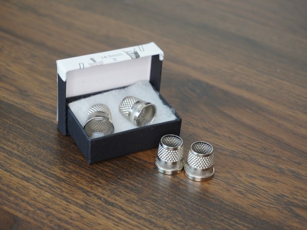C.S.Osbourne, csosbourne, thimble, tailors thimble, nickel plated thimble