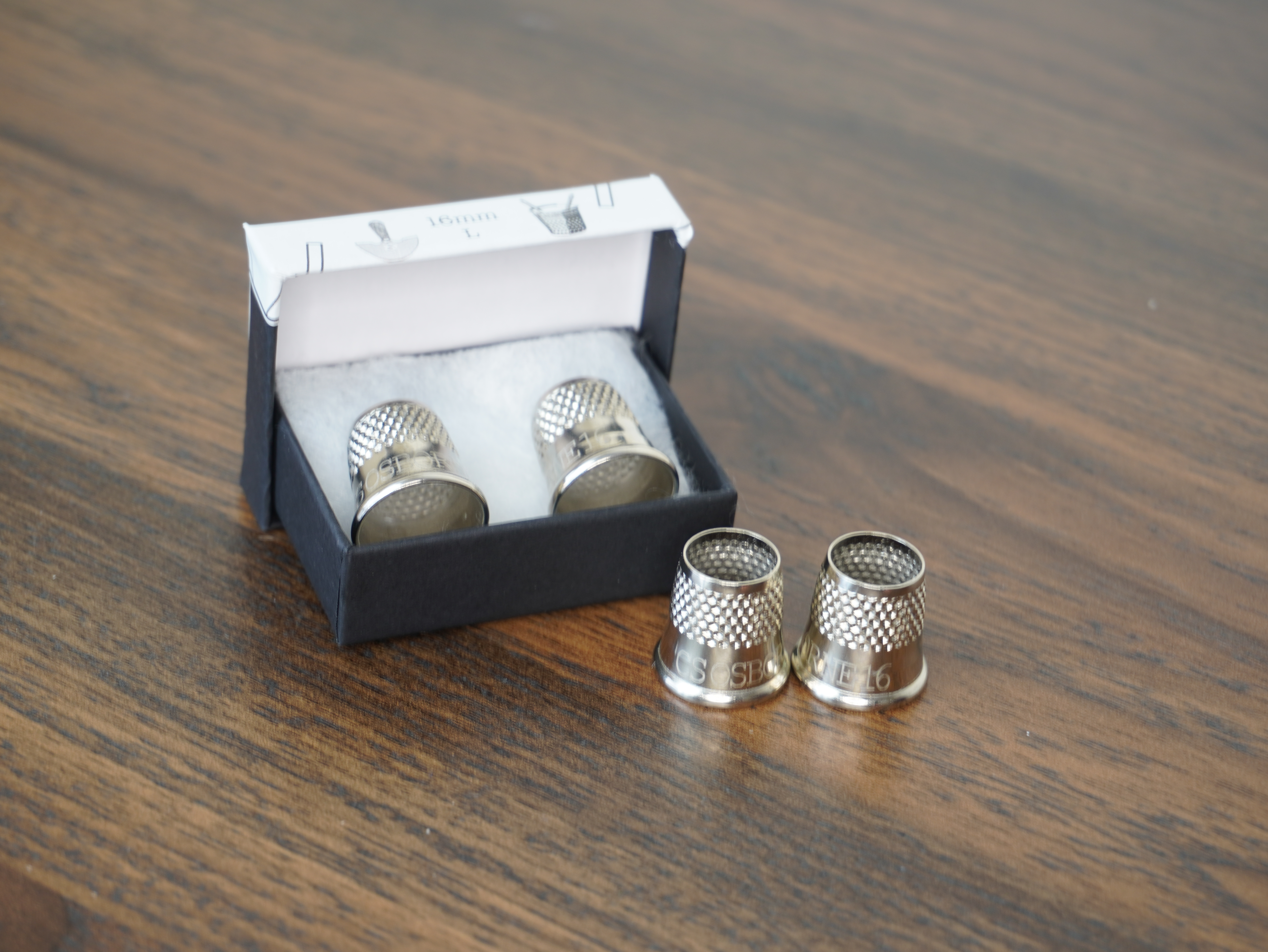 C.S.Osbourne, csosbourne, thimble, tailors thimble, nickel plated thimble
