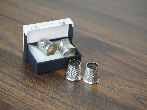 C.S.Osbourne, csosbourne, thimble, tailors thimble, nickel plated thimble