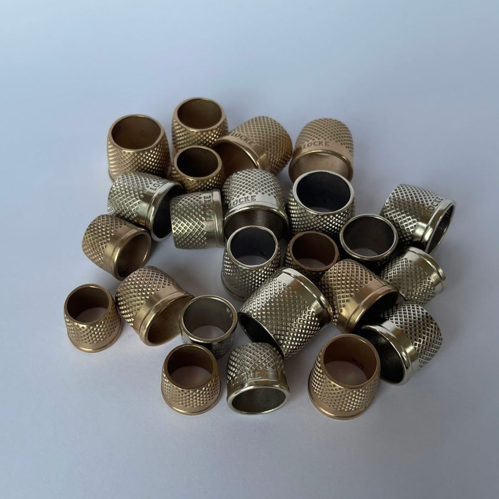 Locke Thimbles, Locke, Thimble, brass thimble, white bronze thimble, silicon bronze thimble